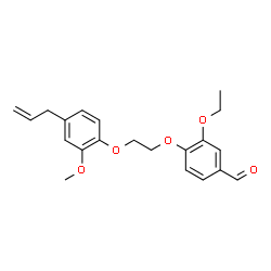 ChemSpider 2D Image | 4-[2-(4-Allyl-2-methoxyphenoxy)ethoxy]-3-ethoxybenzaldehyde | C21H24O5