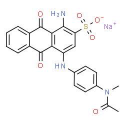 ChemSpider 2D Image | Acid Blue 41 | C23H18N3NaO6S