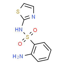 ChemSpider 2D Image | 2-amino-N-1,3-thiazol-2-ylbenzenesulfonamide | C9H9N3O2S2