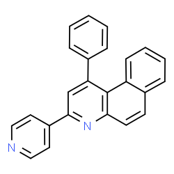 ChemSpider 2D Image | 1-Phenyl-3-(4-pyridinyl)benzo[f]quinoline | C24H16N2
