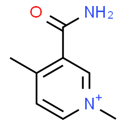 ChemSpider 2D Image | 3-Carbamoyl-1,4-dimethylpyridinium | C8H11N2O
