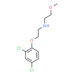 ChemSpider 2D Image | [2-(2,4-dichlorophenoxy)ethyl](2-methoxyethyl)amine | C11H15Cl2NO2