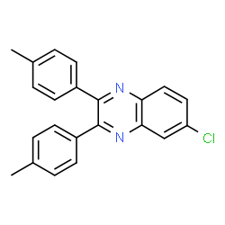 ChemSpider 2D Image | 6-Chloro-2,3-bis(4-methylphenyl)quinoxaline | C22H17ClN2