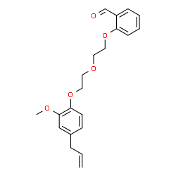 ChemSpider 2D Image | 2-{2-[2-(4-Allyl-2-methoxyphenoxy)ethoxy]ethoxy}benzaldehyde | C21H24O5