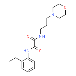 ChemSpider 2D Image | N-(2-Ethylphenyl)-N'-[3-(4-morpholinyl)propyl]ethanediamide | C17H25N3O3