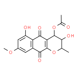 ChemSpider 2D Image | UNII:5QCC8657KT | C17H16O8