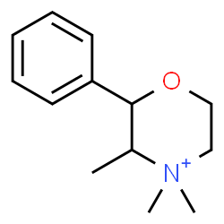 ChemSpider 2D Image | 3,4,4-Trimethyl-2-phenylmorpholin-4-ium | C13H20NO