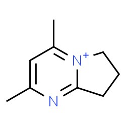 ChemSpider 2D Image | 2,4-Dimethyl-7,8-dihydro-6H-pyrrolo[1,2-a]pyrimidin-5-ium | C9H13N2