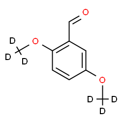 ChemSpider 2D Image | 2,5-Bis[(~2~H_3_)methyloxy]benzaldehyde | C9H4D6O3