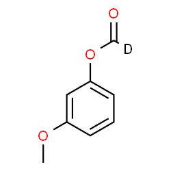 ChemSpider 2D Image | 3-Methoxyphenyl (~2~H)formate | C8H7DO3