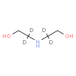 ChemSpider 2D Image | 2,2'-Iminodi(2,2-~2~H_2_)ethanol | C4H7D4NO2