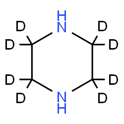 ChemSpider 2D Image | PIPERAZINE-2,2,3,3,5,5,6,6-D8 | C4H2D8N2