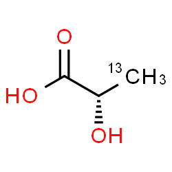 ChemSpider 2D Image | L-Lactic acid-3-13C | C213CH6O3