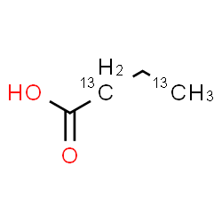 ChemSpider 2D Image | (2,4-~13~C_2_)Butanoic acid | C213C2H8O2
