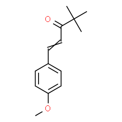 ChemSpider 2D Image | 1-(4-Methoxyphenyl)-4,4-dimethyl-1-penten-3-one | C14H18O2