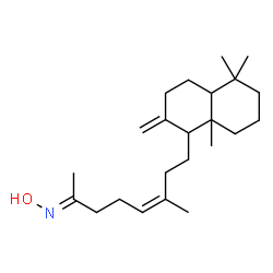ChemSpider 2D Image | (2E,5Z)-N-Hydroxy-6-methyl-8-(5,5,8a-trimethyl-2-methylenedecahydro-1-naphthalenyl)-5-octen-2-imine | C23H39NO