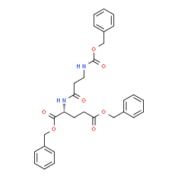 ChemSpider 2D Image | Dibenzyl N-[(benzyloxy)carbonyl]-beta-alanyl-D-glutamate | C30H32N2O7
