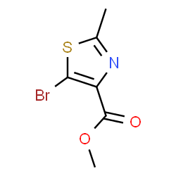 ChemSpider 2D Image | Methyl 5-bromo-2-methyl-4-thiazolecarboxylate | C6H6BrNO2S
