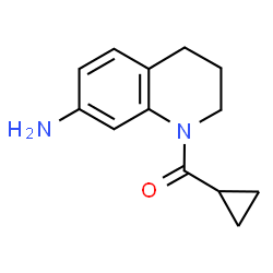 ChemSpider 2D Image | 1-cyclopropanecarbonyl-3,4-dihydro-2H-quinolin-7-amine | C13H16N2O