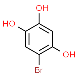 ChemSpider 2D Image | 5-Bromo-1,2,4-benzenetriol | C6H5BrO3