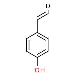ChemSpider 2D Image | 4-[(E)-(2-~2~H_1_)Vinyl]phenol | C8H7DO