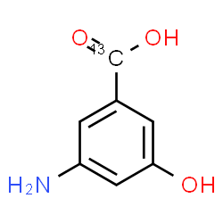 ChemSpider 2D Image | 3-Amino-5-hydroxy(carboxy-~13~C)benzoic acid | C613CH7NO3