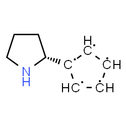 ChemSpider 2D Image | 1-[(2R)-2-Pyrrolidinyl]-1,2,3,4,5-cyclopentanepentayl | C9H12N
