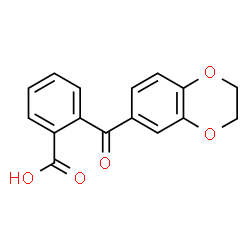 ChemSpider 2D Image | 2-(2,3-dihydro-1,4-benzodioxine-6-carbonyl)benzoic acid | C16H12O5