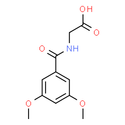 ChemSpider 2D Image | N-(3,5-Dimethoxybenzoyl)glycine | C11H13NO5