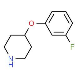 ChemSpider 2D Image | 4-(3-Fluorophenoxy)piperidine | C11H14FNO