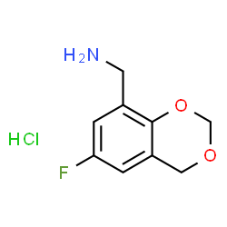 ChemSpider 2D Image | (6-fluoro-4H-1,3-benzodioxin-8-yl)methylamine hydrochloride | C9H11ClFNO2