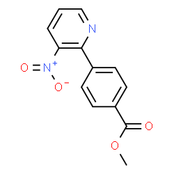 ChemSpider 2D Image | Methyl 4-(3-nitro-2-pyridinyl)benzoate | C13H10N2O4