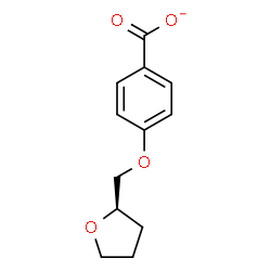 ChemSpider 2D Image | 4-[(2R)-Tetrahydro-2-furanylmethoxy]benzoate | C12H13O4