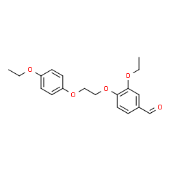ChemSpider 2D Image | 3-ethoxy-4-(2-(4-ethoxyphenoxy)ethoxy)benzaldehyde | C19H22O5