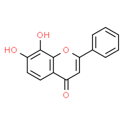 ChemSpider 2D Image | 7,8-Dihydroxy-2-phenyl-4H-chromen-4-one | C15H10O4