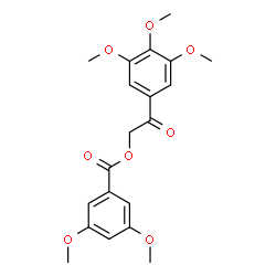 ChemSpider 2D Image | 2-Oxo-2-(3,4,5-trimethoxyphenyl)ethyl 3,5-dimethoxybenzoate | C20H22O8