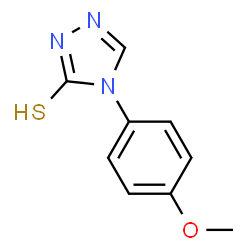 ChemSpider 2D Image | 4-(4-Methoxy-phenyl)-4H-[1,2,4]triazole-3-thiol | C9H9N3OS