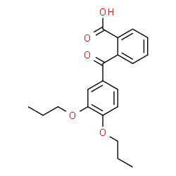 ChemSpider 2D Image | 2-(3,4-Dipropoxybenzoyl)benzoic acid | C20H22O5