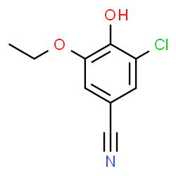 ChemSpider 2D Image | 3-Chloro-5-ethoxy-4-hydroxybenzonitrile | C9H8ClNO2