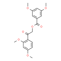 ChemSpider 2D Image | 2-(2,4-Dimethoxyphenyl)-2-oxoethyl 3,5-dimethoxybenzoate | C19H20O7