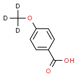 ChemSpider 2D Image | 4-Methoxy-d3-benzoic Acid | C8H5D3O3