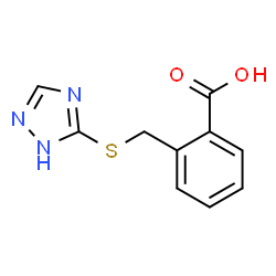 ChemSpider 2D Image | 2-[(4H-1,2,4-triazol-3-ylthio)methyl]benzoic acid | C10H9N3O2S