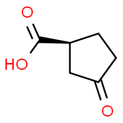 ChemSpider 2D Image | (1S)-3-Oxocyclopentanecarboxylic acid | C6H8O3