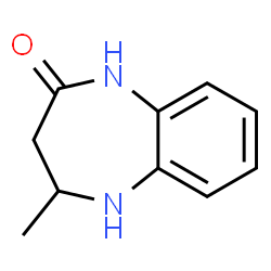 ChemSpider 2D Image | 1,3,4,5-Tetrahydro-4-methyl-2H-1,5-benzodiazepin-2-one | C10H12N2O