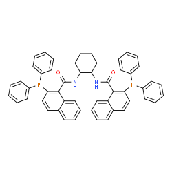 ChemSpider 2D Image | N,N'-1,2-Cyclohexanediylbis[2-(diphenylphosphino)-1-naphthamide] | C52H44N2O2P2