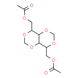 ChemSpider 2D Image | Tetrahydro[1,3]dioxino[5,4-d][1,3]dioxine-4,8-diylbis(methylene) diacetate | C12H18O8