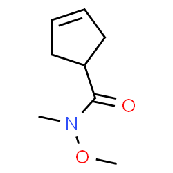 ChemSpider 2D Image | N-Methoxy-N-methyl-3-cyclopentene-1-carboxamide | C8H13NO2