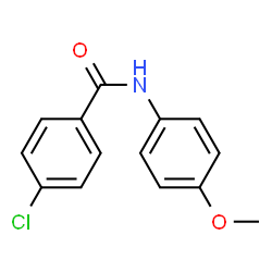ChemSpider 2D Image | N-(p-Chlorobenzoyl)-p-anisidine | C14H12ClNO2