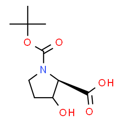 ChemSpider 2D Image | N-Boc-trans-4-Hydroxy-D-proline | C10H17NO5