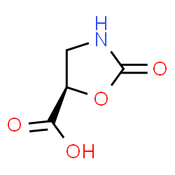 ChemSpider 2D Image | (5R)-2-Oxo-1,3-oxazolidine-5-carboxylic acid | C4H5NO4